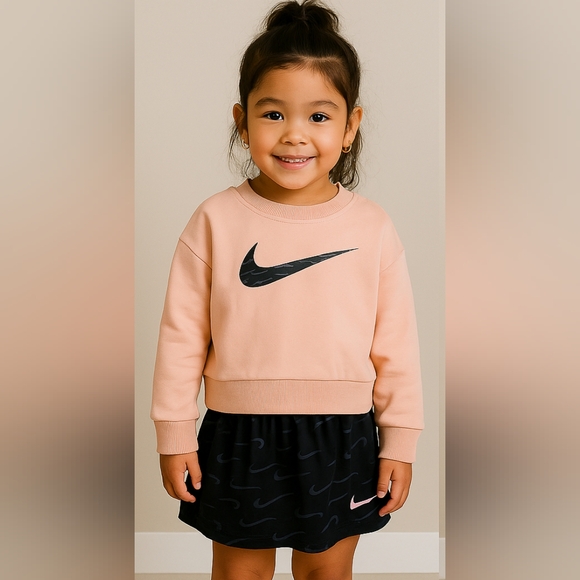 Nike Other - Nike Blush and Black Crewneck